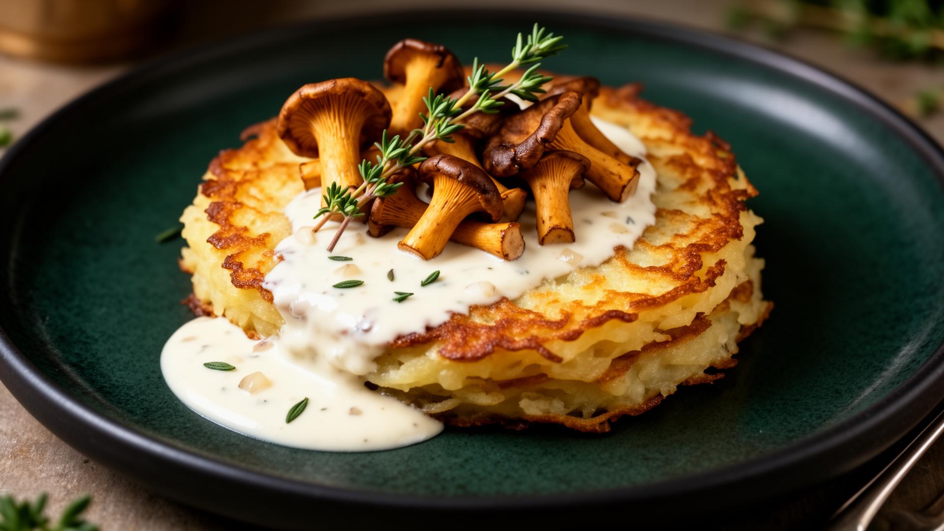 Perfect Crispy Draniki with Mushrooms
